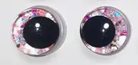 18mm glitteroog sprinkled zalm