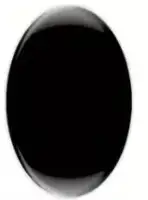 20mm veiligheidsogen ovaal zwart
