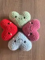 Haakpakket Valentijnshartje framboos thumbnail 2