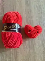 Haakpakket Valentijnshartje framboos thumbnail 3
