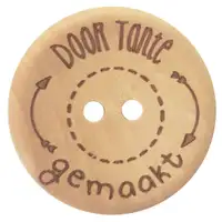 Knoop door tante gemaakt 30mm