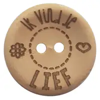Knoop Ik vind je lief 30mm