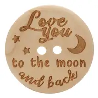 Knoop Love you to the moon and back 30mm