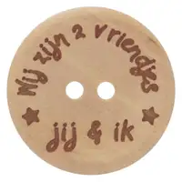 Knoop Wij zijn 2 vriendjes 25mm