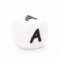 siliconen letterkralen 12 mm letter A