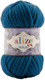 Velluto 646 petrol blue