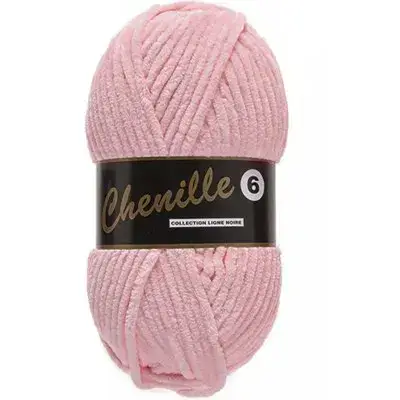 Lammy Yarns Chenille 6 712 baby roze