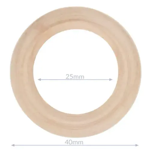 40mm Houten ringen buitenmaat