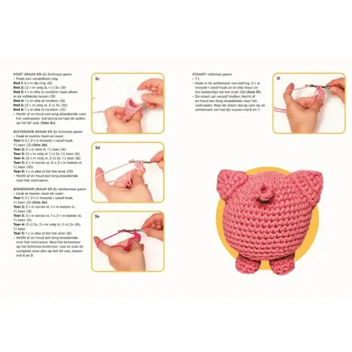 Bos en boerderijdieren haken - Kristen Rask thumbnail 2