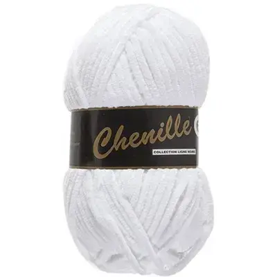 Lammy Yarns Chenille 6 005 wit