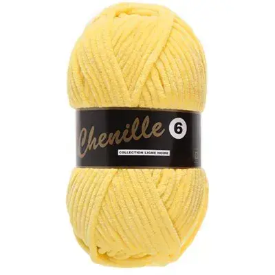 Lammy Yarns Chenille 6 510 licht geel
