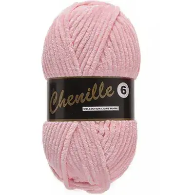 Lammy Yarns Chenille 6 712 baby roze