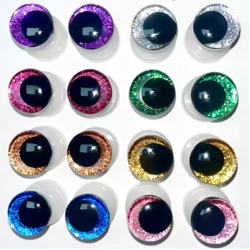 Glitterogen 16mm groen kopen bij Wollies by Lies
