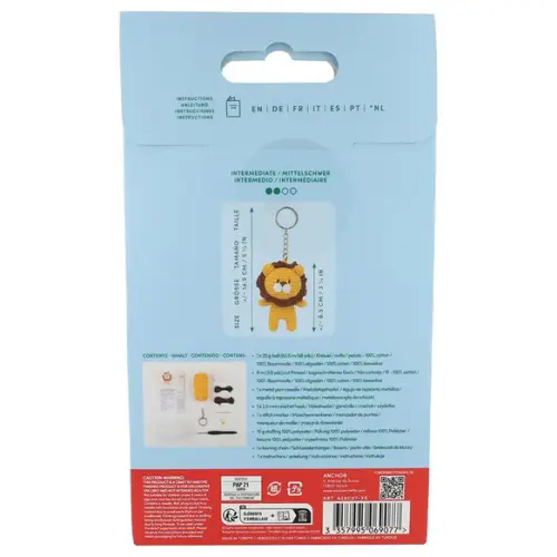 Mini amigurumi haak kit sleutelhanger - leeuw thumbnail 4