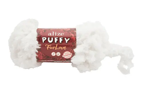 Alize Puffy Fur Love 055 White