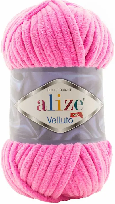 Alize Velluto 121 bright pink