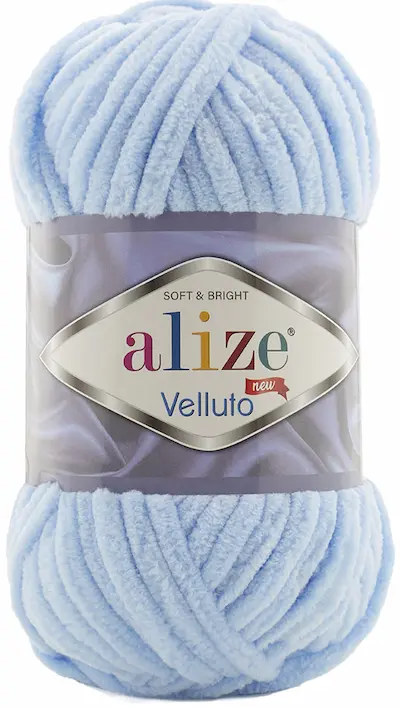 Alize Velluto 218 baby blauw