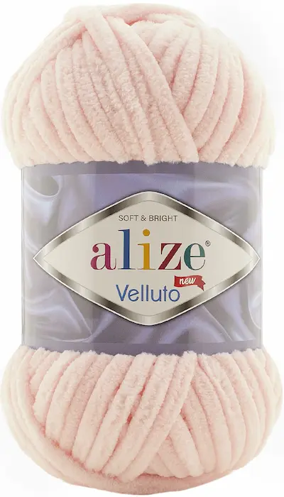 Alize Velluto 340 powder pink