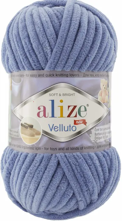 Alize Velluto 374 dusk blue