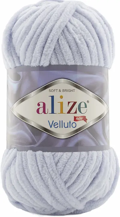 Alize Velluto 416 light blue grey