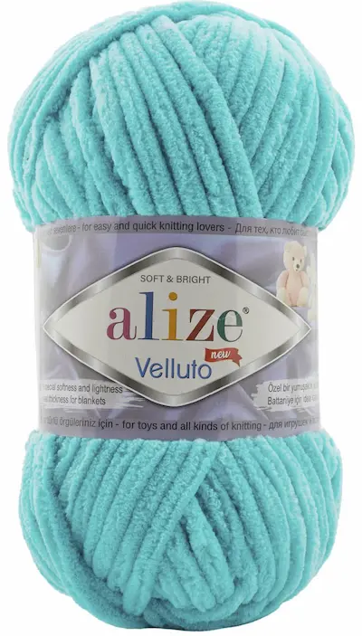 Alize Velluto 490 aqua green