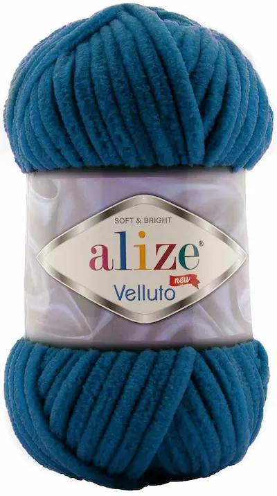 Alize Velluto 646 petrol blue