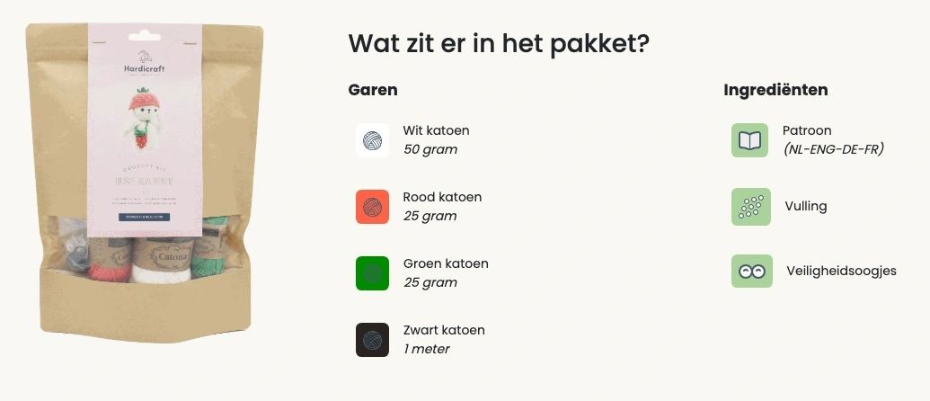 Ilse Konijn - Hardicraft Haakpakket