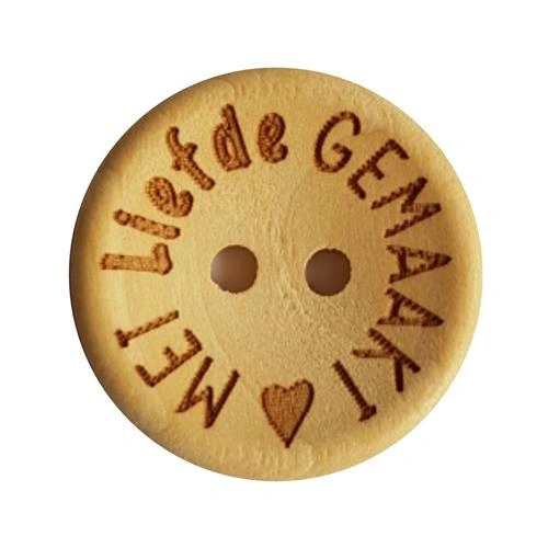 Knoop Met liefde gemaakt 20mm
