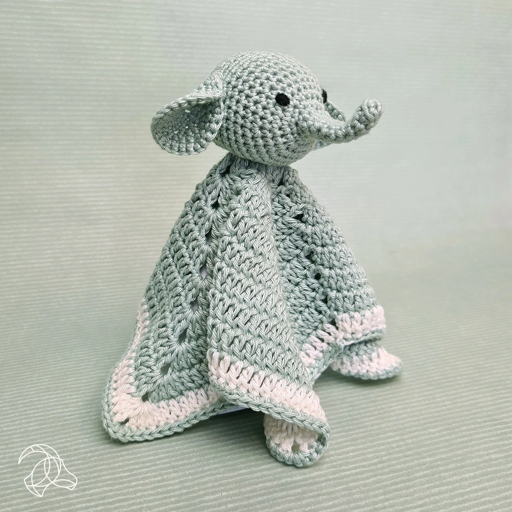 Knuffeldoekje Olifant - Hardicraft Haakpakket