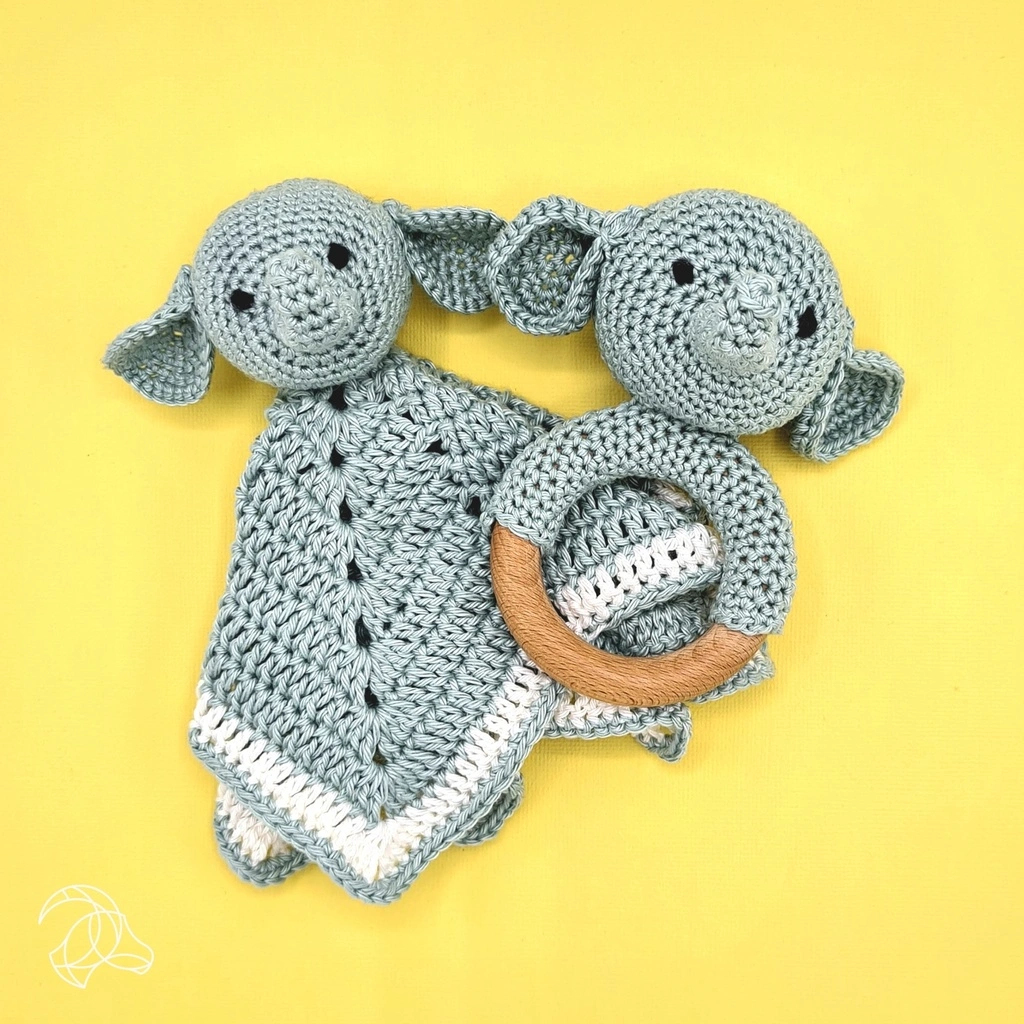Knuffeldoekje Olifant - Hardicraft Haakpakket