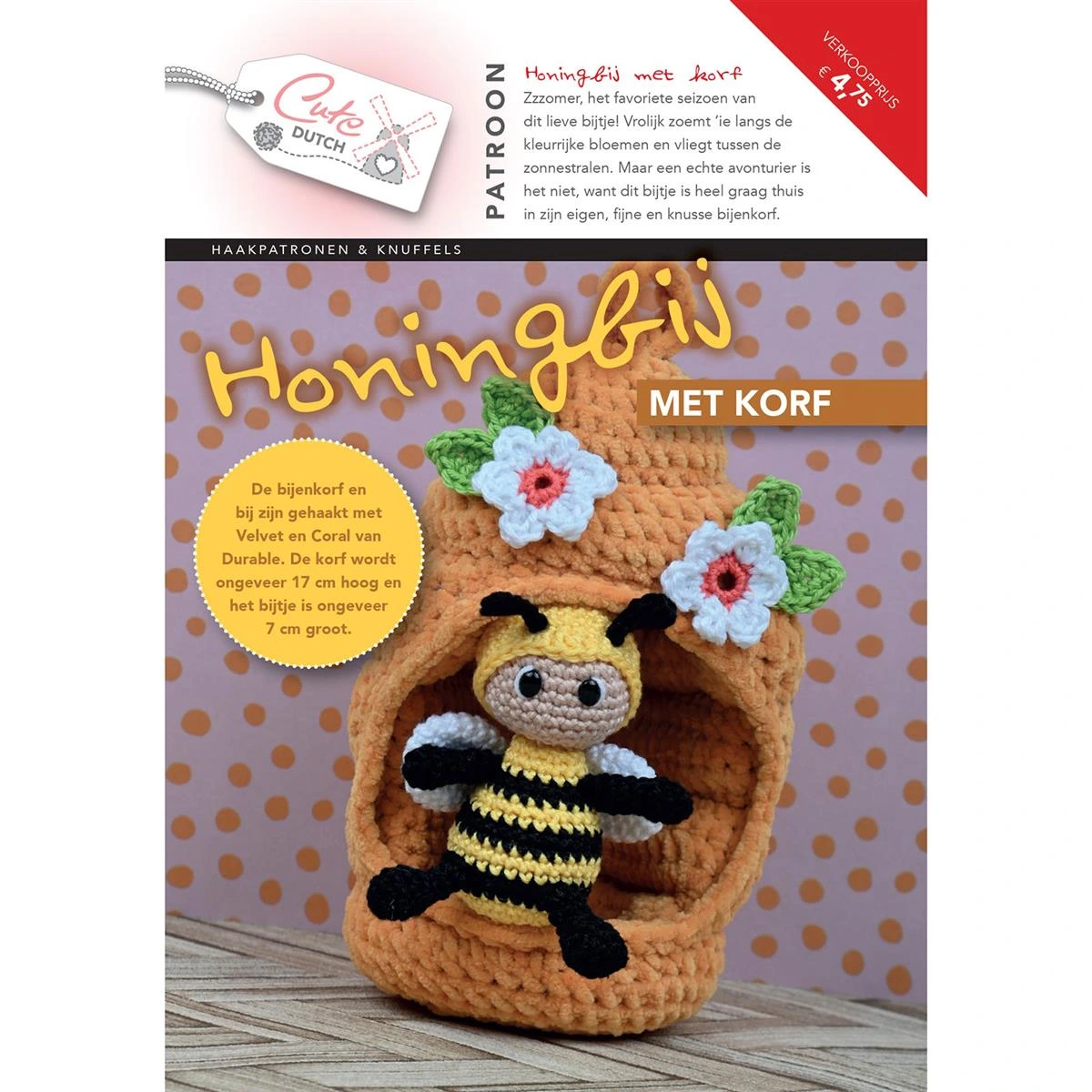 Patroonboekje Honingbij met korf