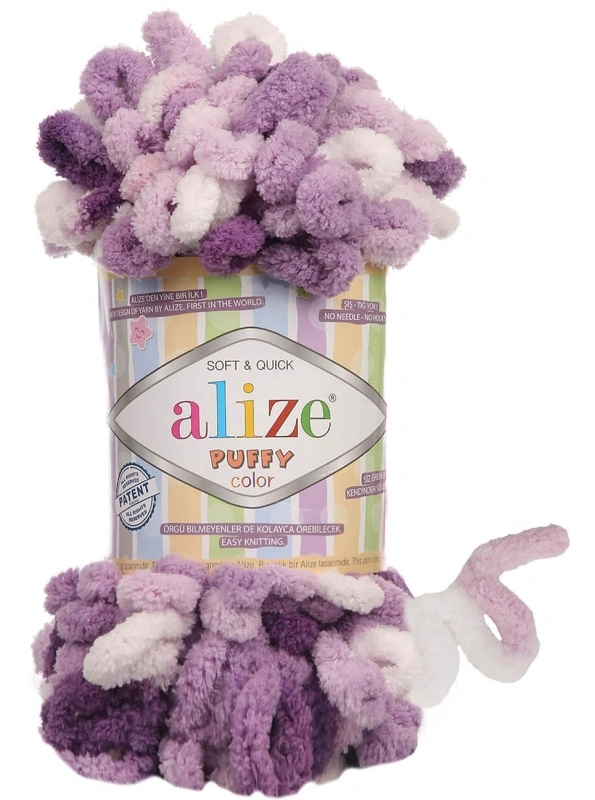 Puffy Color 5923 Lila White Purple Melange