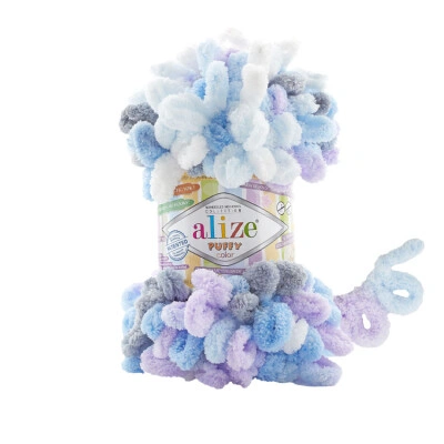 Puffy Color 6524 Grey Blue Purple
