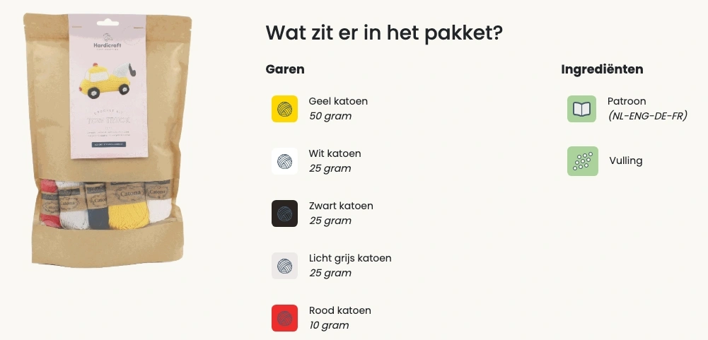 Takelwagen - Hardicraft Haakpakket