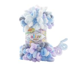 Puffy Color 6524 Grey Blue Purple